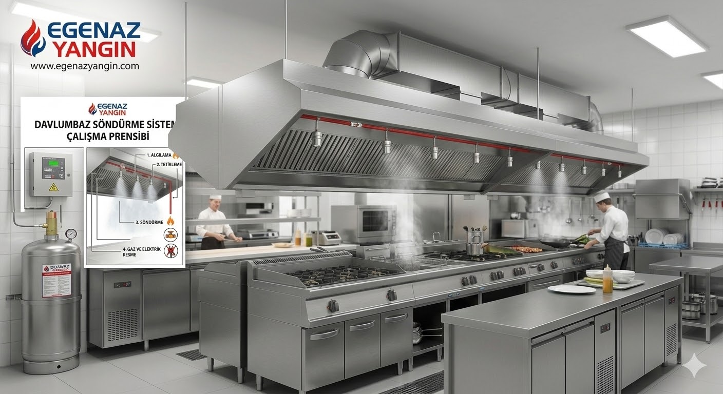 Endüstriyel Mutfak Davlumbaz Söndürme Sistemi